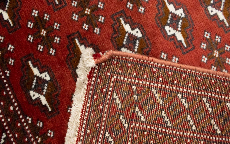 Turkaman Teppich 130 x 60 cm - rot