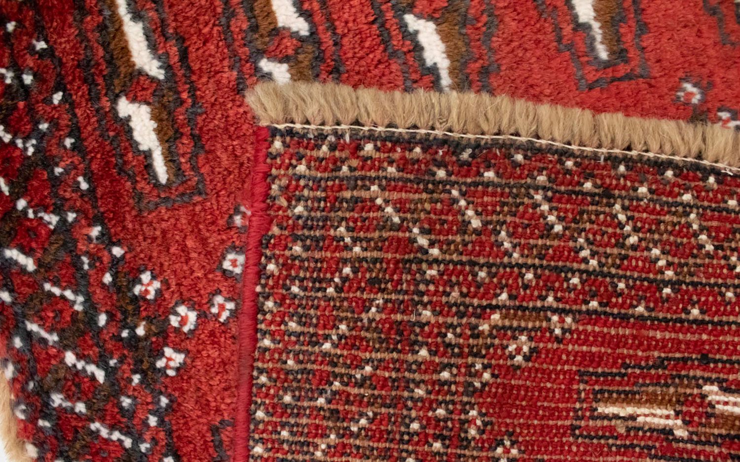 Turkaman Teppich 130 x 60 cm - rot