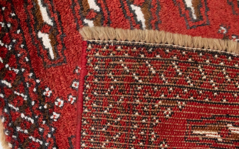Turkaman Teppich 130 x 60 cm - rot