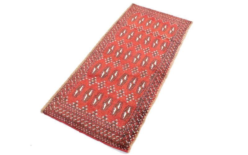 Turkaman Teppich 130 x 60 cm - rot