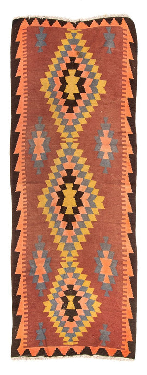 Kelim Teppich - Old 295 x 115 cm - mehrfarbig