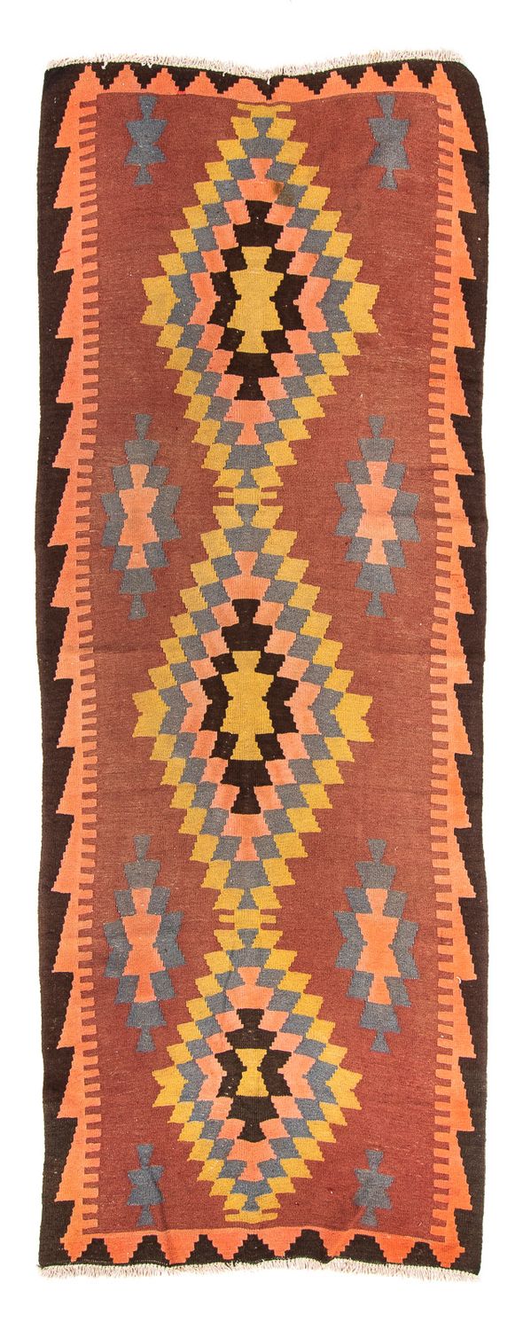 Kelim Teppich - Old 295 x 115 cm - mehrfarbig