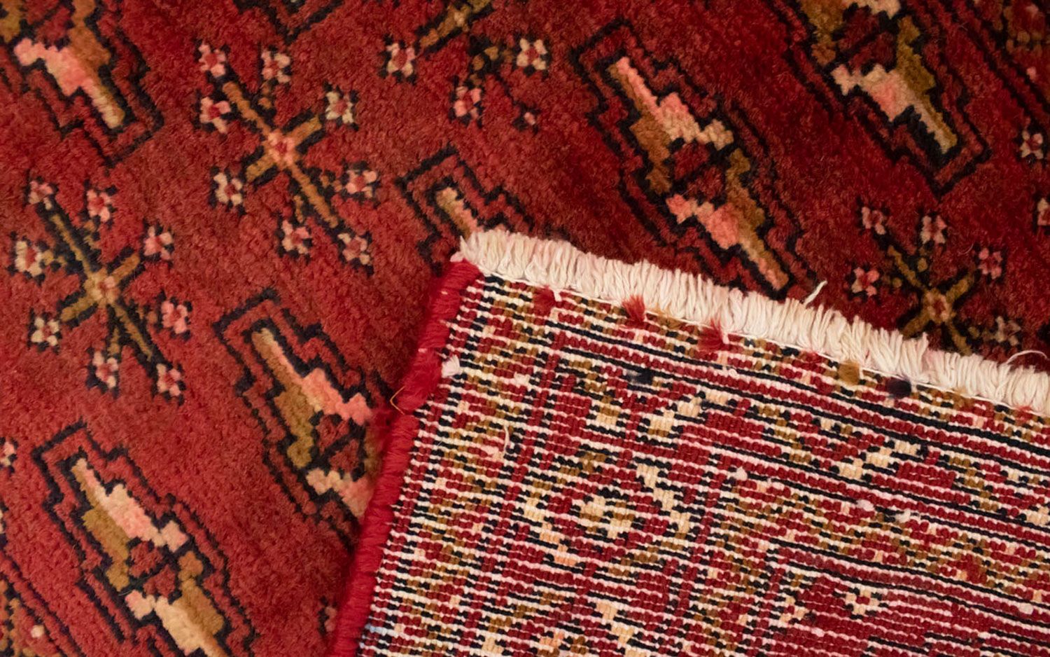Turkaman Teppich 130 x 60 cm - rot