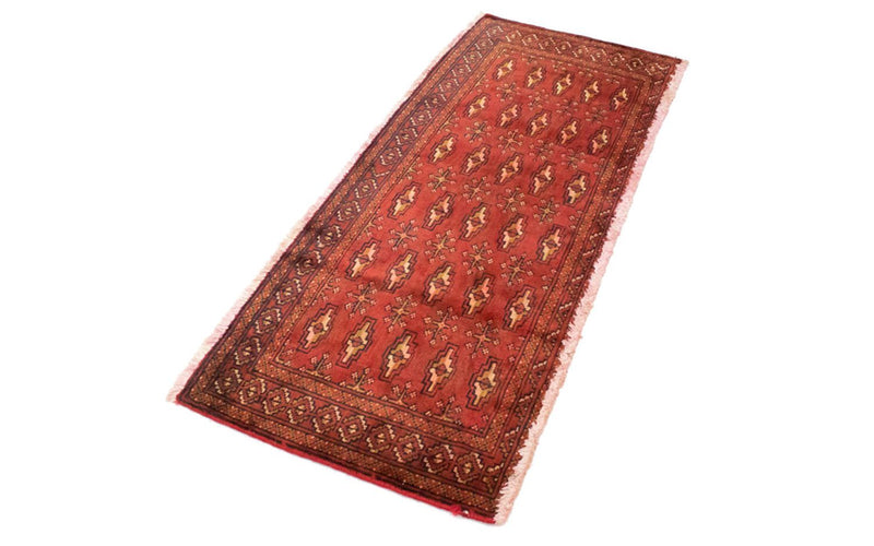 Turkaman Teppich 130 x 60 cm - rot