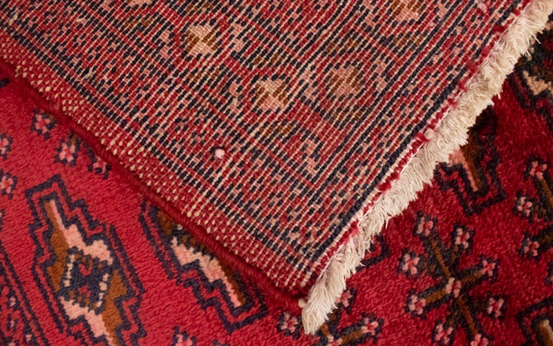 Turkaman Teppich 130 x 60 cm - rot