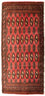 Turkaman Teppich 100 x 50 cm - rot