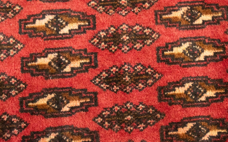 Turkaman Teppich 100 x 50 cm - rot