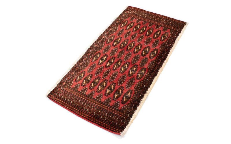 Turkaman Teppich 100 x 50 cm - rot