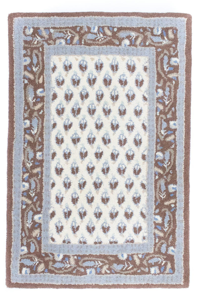 Wollteppich 88 x 59 cm Fußmatte