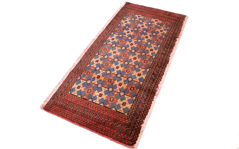 Turkaman Teppich 130 x 60 cm - rot
