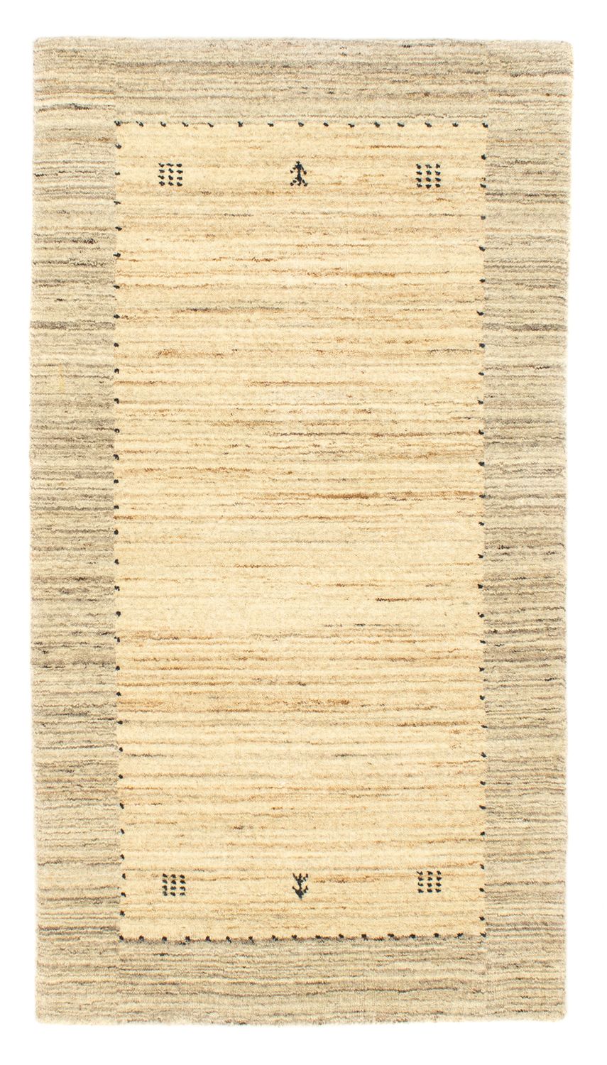Gabbeh Teppich - Softy 139 x 72 cm - natur
