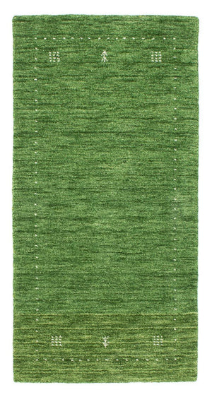 Gabbeh Teppich - Softy 143 x 72 cm - grün