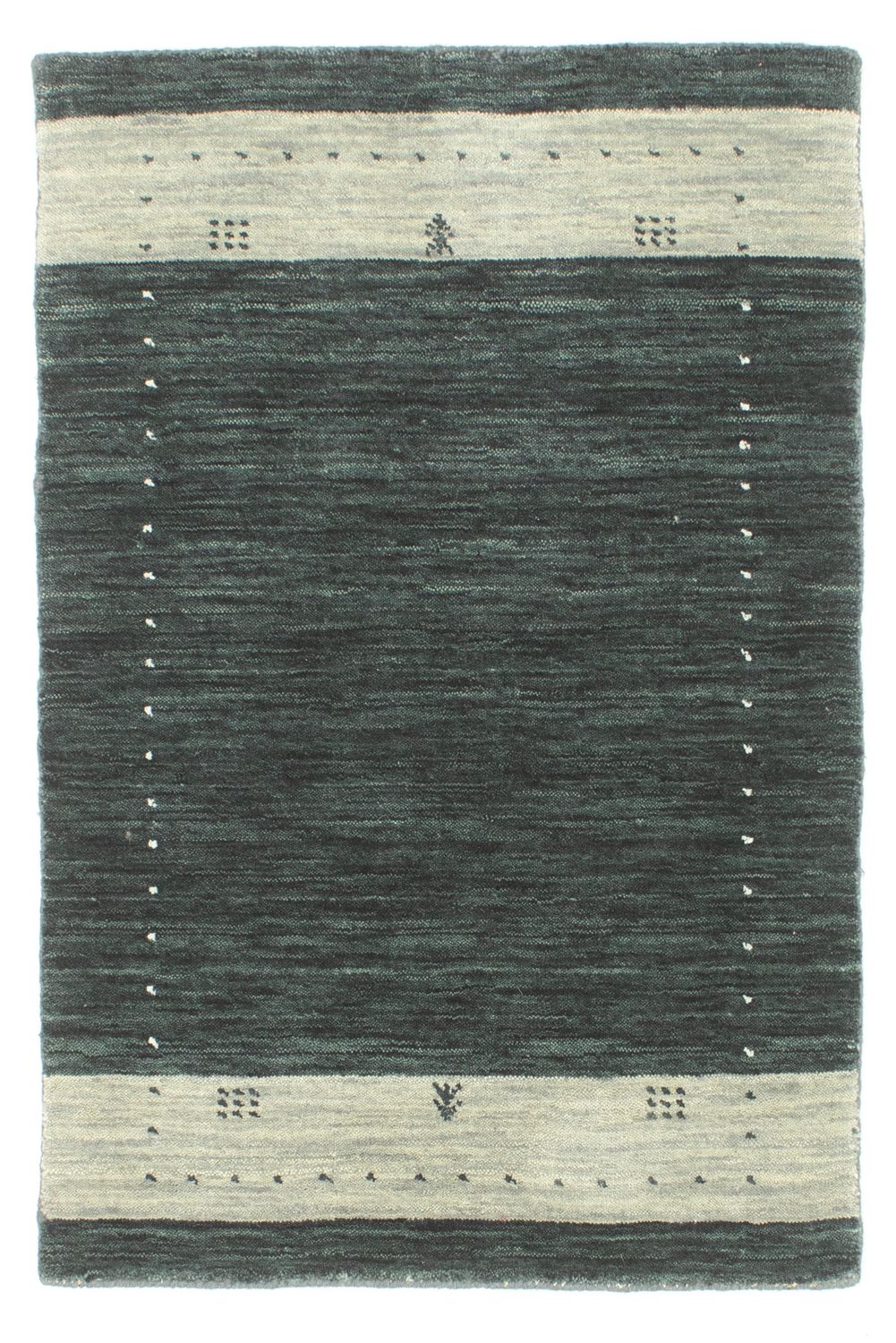 Gabbeh Teppich - Softy 93 x 64 cm - anthrazit
