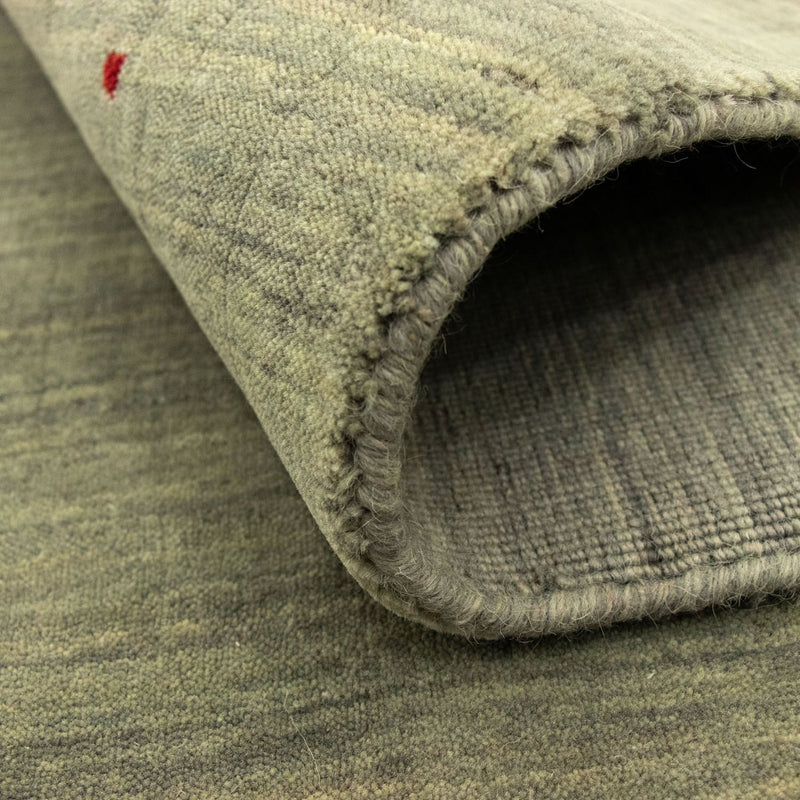 Gabbeh Teppich - Softy 201 x 141 cm - silber