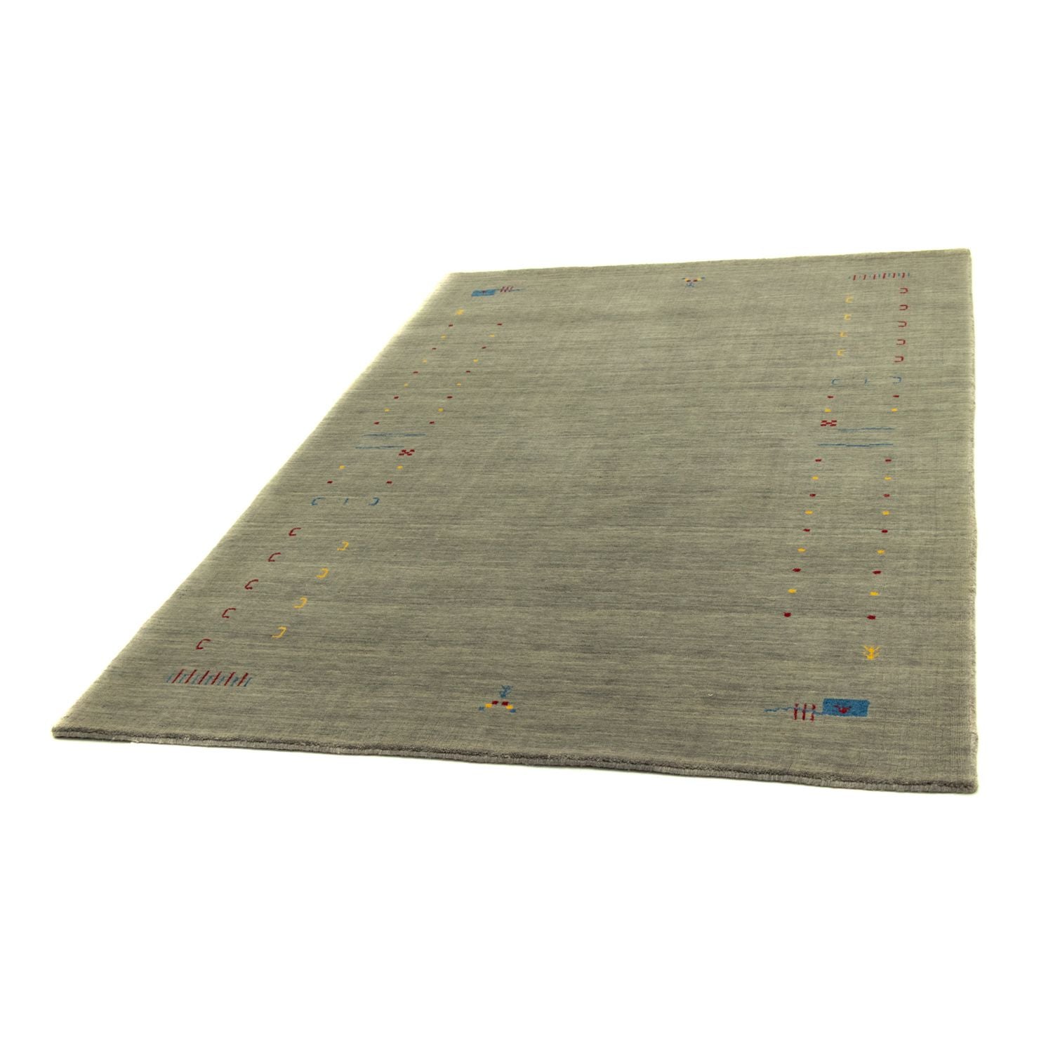 Gabbeh Teppich - Softy 201 x 141 cm - silber