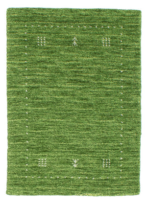 Gabbeh Teppich - Softy 88 x 62 cm - grün