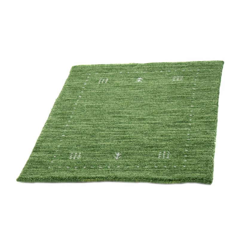Gabbeh Teppich - Softy 88 x 62 cm - grün