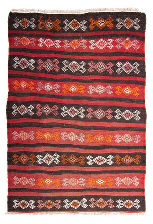 Kelim Teppich - Old 160 x 115 cm - mehrfarbig