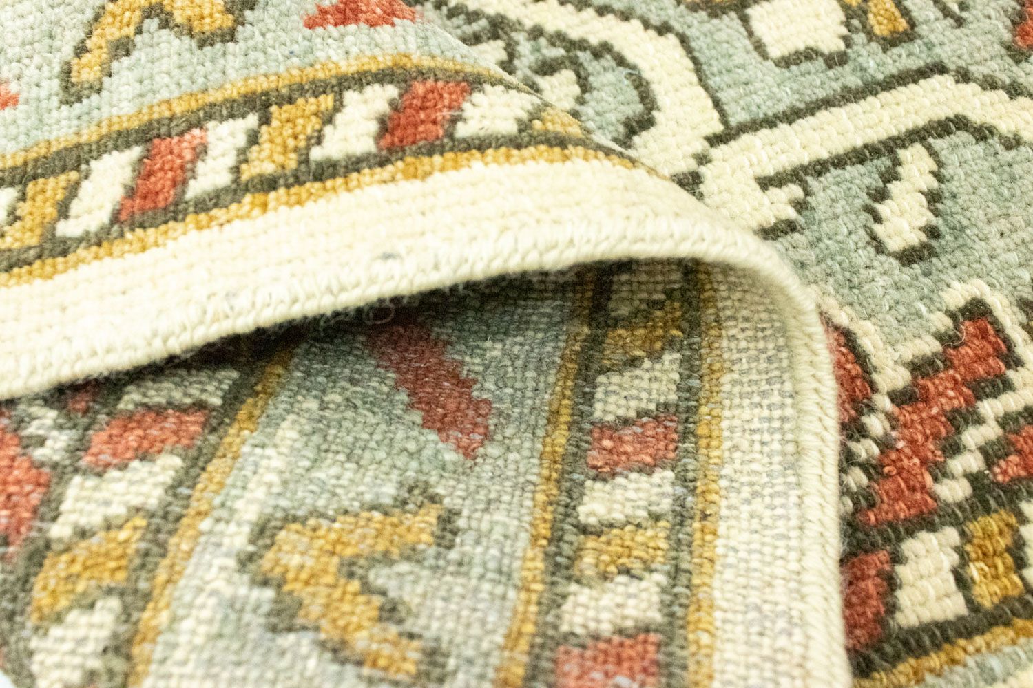 Designer Teppich 92 x 60 cm - beige