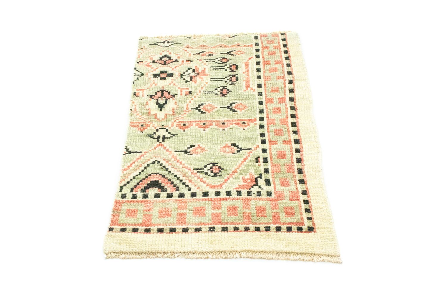 Wollteppich 93 x 59 cm Fußmatte
