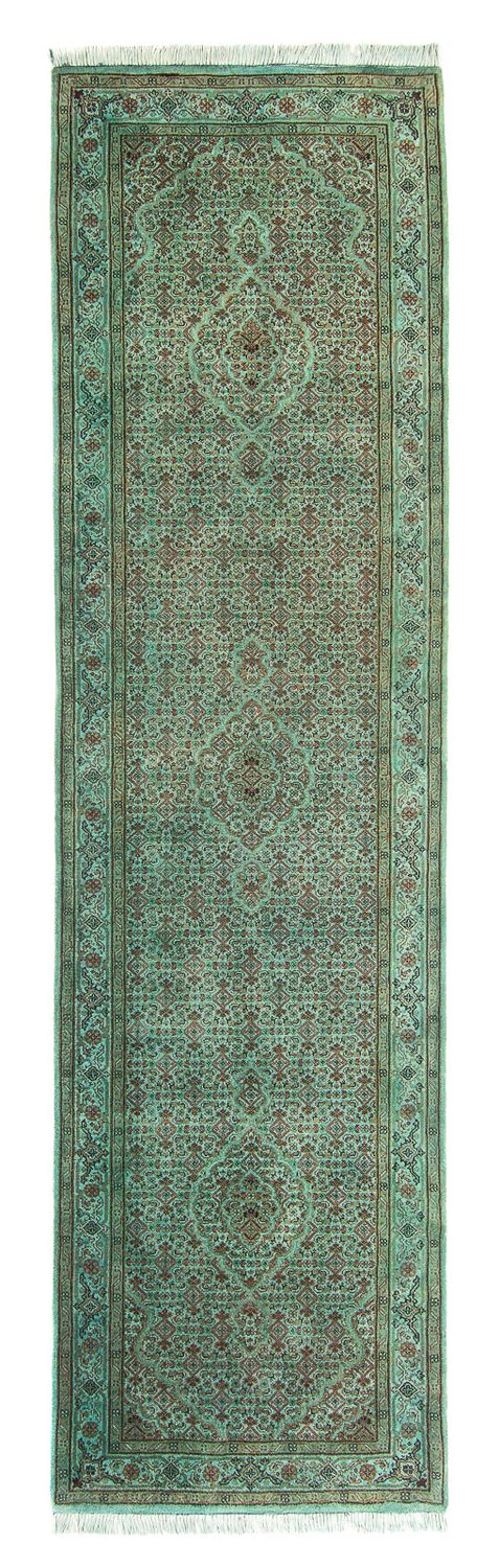 Orientteppich - Täbriz 305 x 84 cm - grün