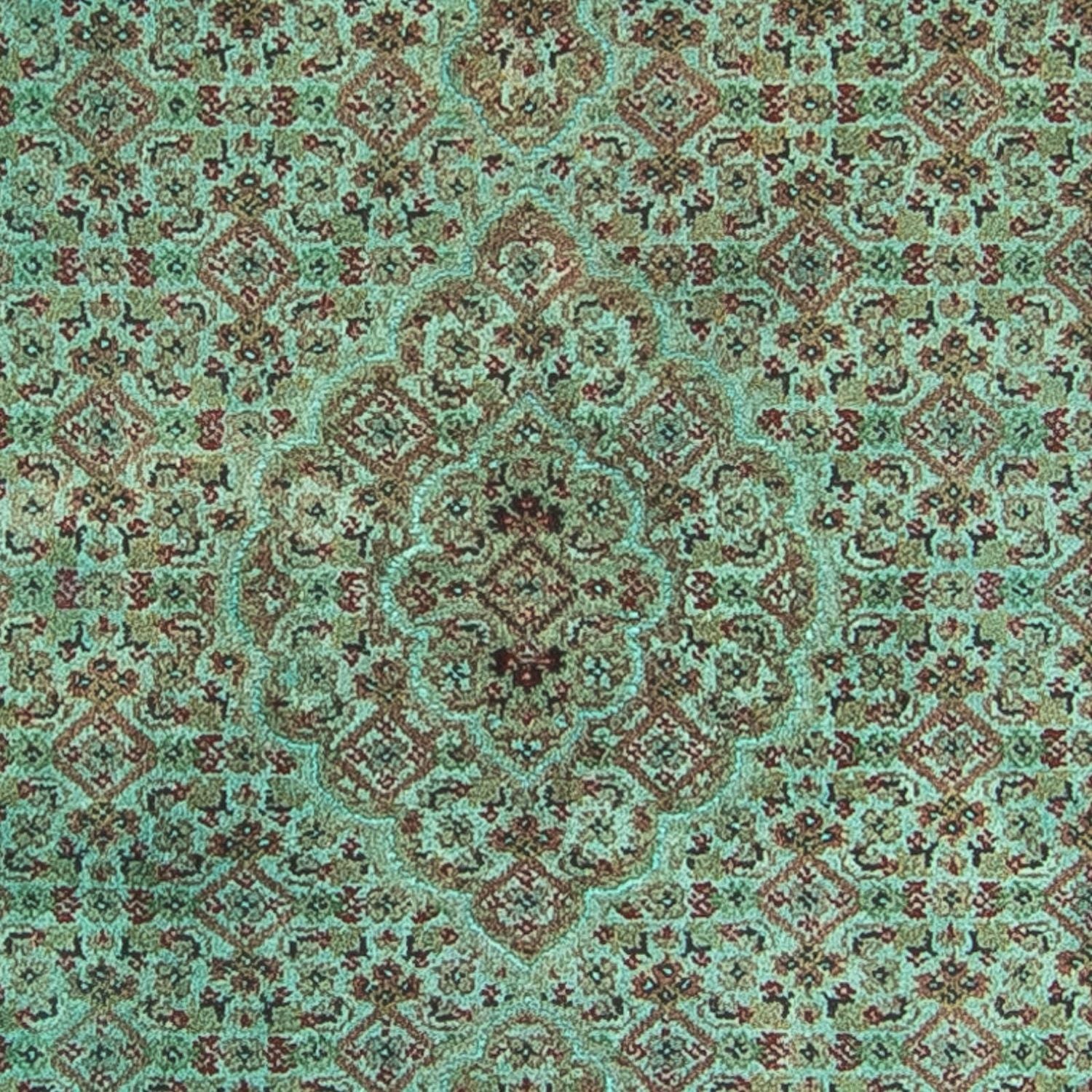 Orientteppich - Täbriz 305 x 84 cm - grün