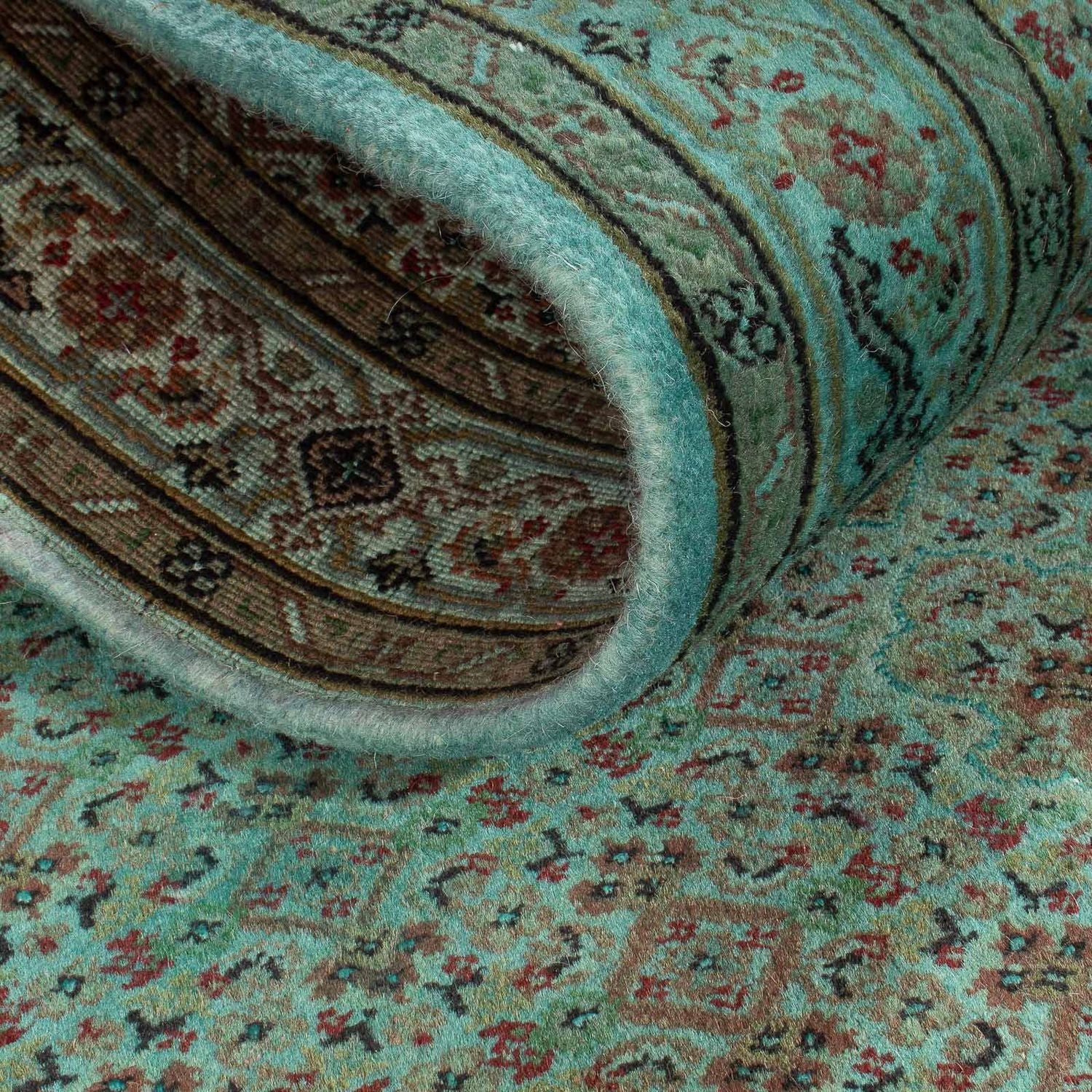 Orientteppich - Täbriz 305 x 84 cm - grün