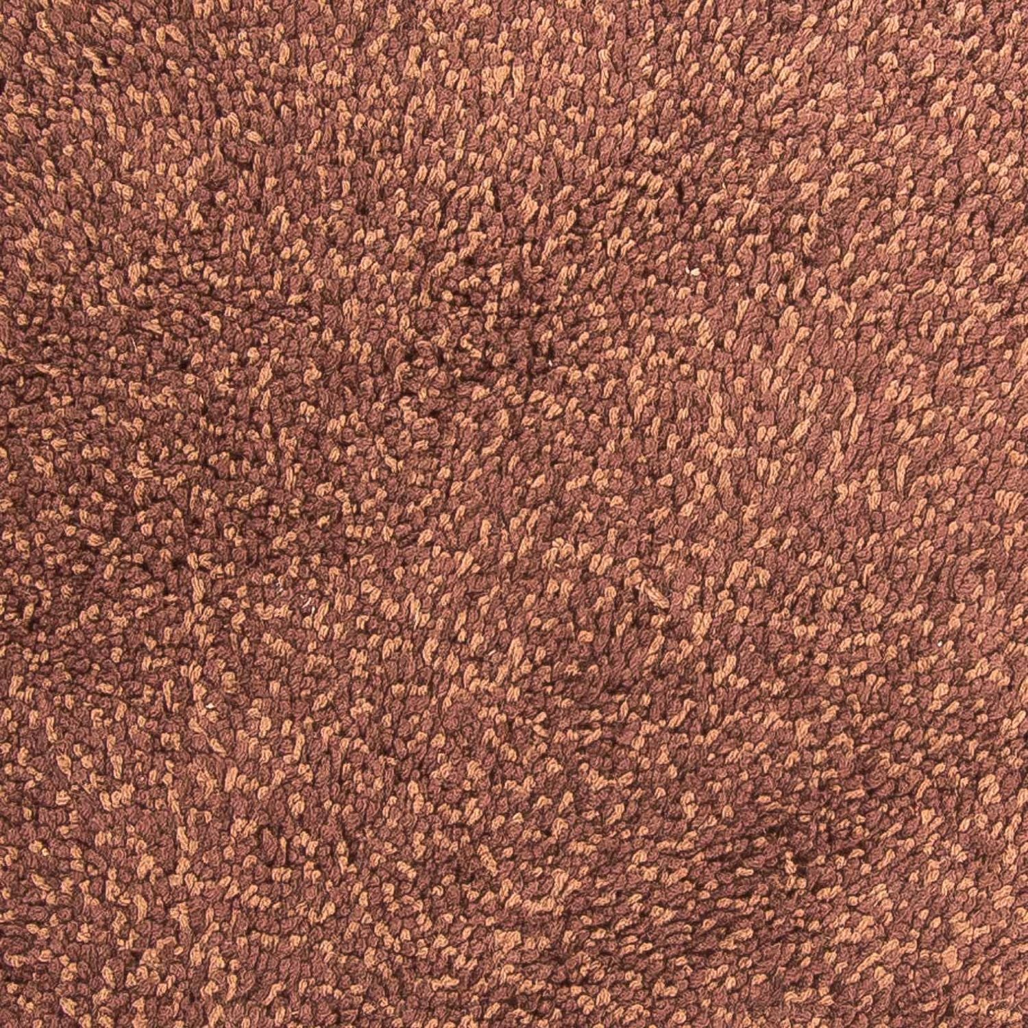 Hochflor Teppich 150 x 150 cm - braun