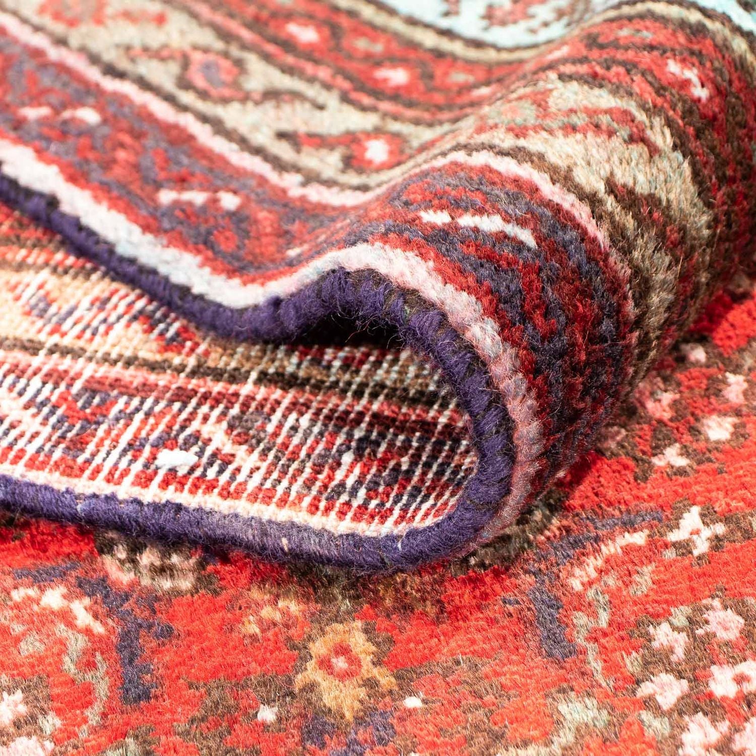 Orientteppich 305 x 313 cm - dunkelrot
