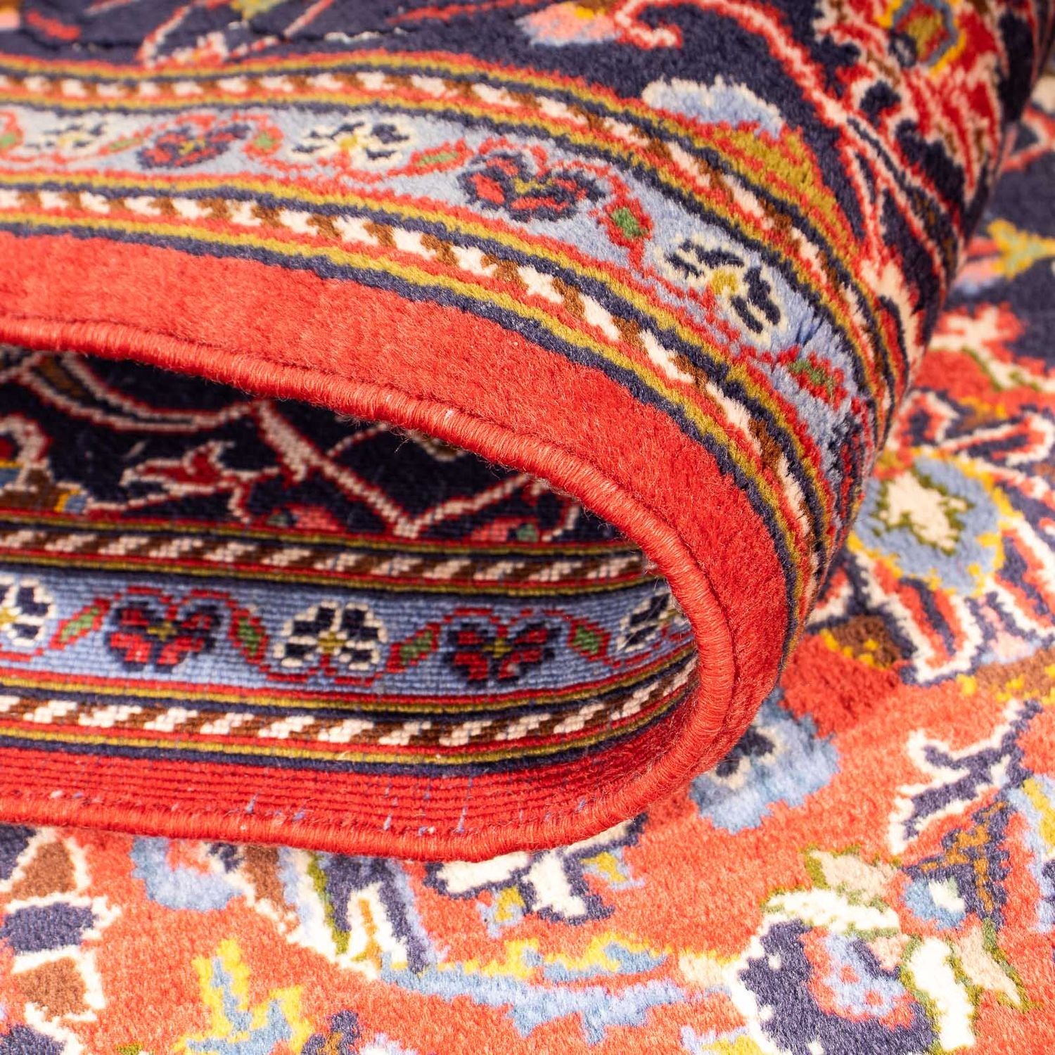 Perserteppich - Keshan 217 x 139 cm - hellrot