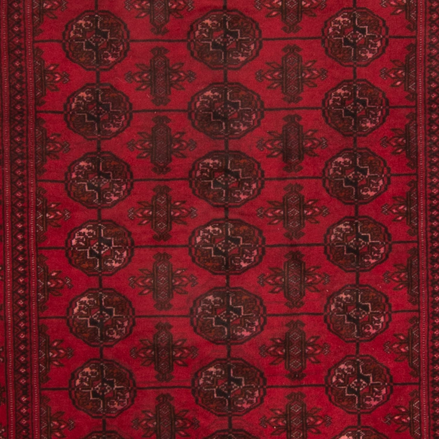 Orientteppich 280 x 106 cm - dunkelrot