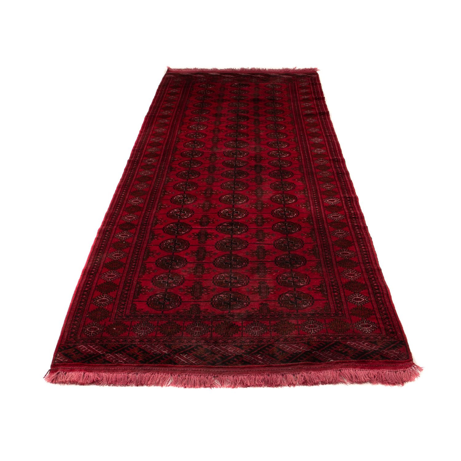 Orientteppich 280 x 106 cm - dunkelrot