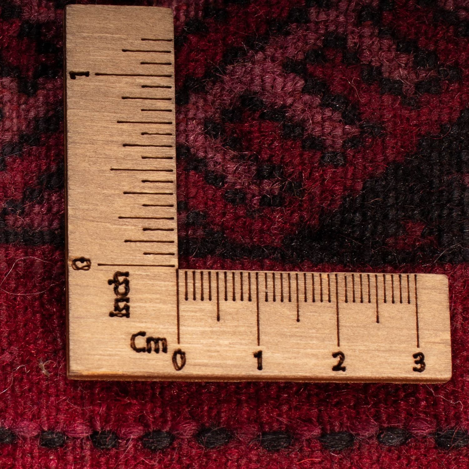 Orientteppich 280 x 106 cm - dunkelrot
