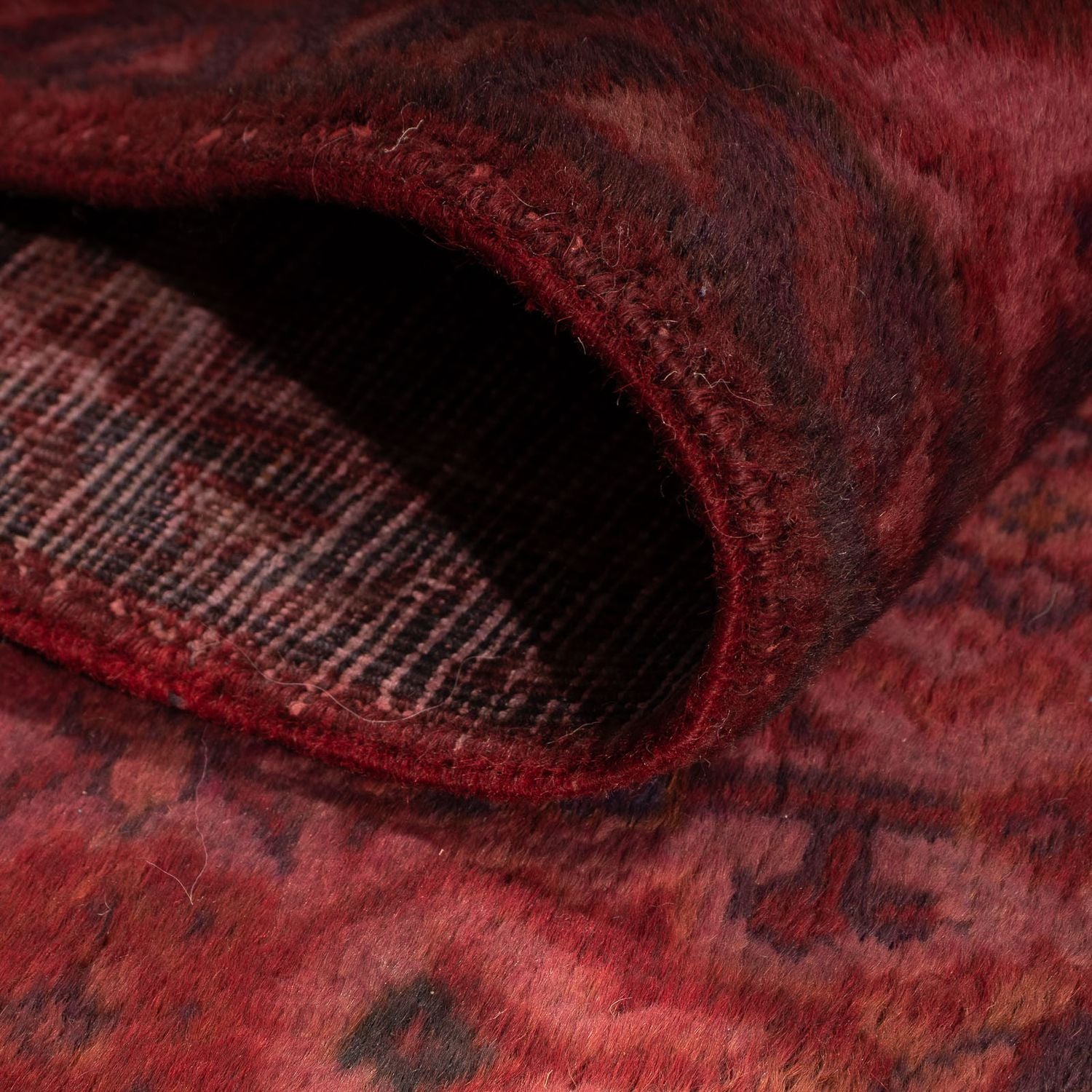 Orientteppich 323 x 115 cm - dunkelrot