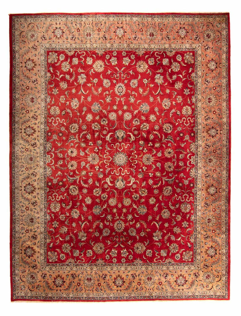 Orientteppich - Täbriz 363 x 280 cm - dunkelrot