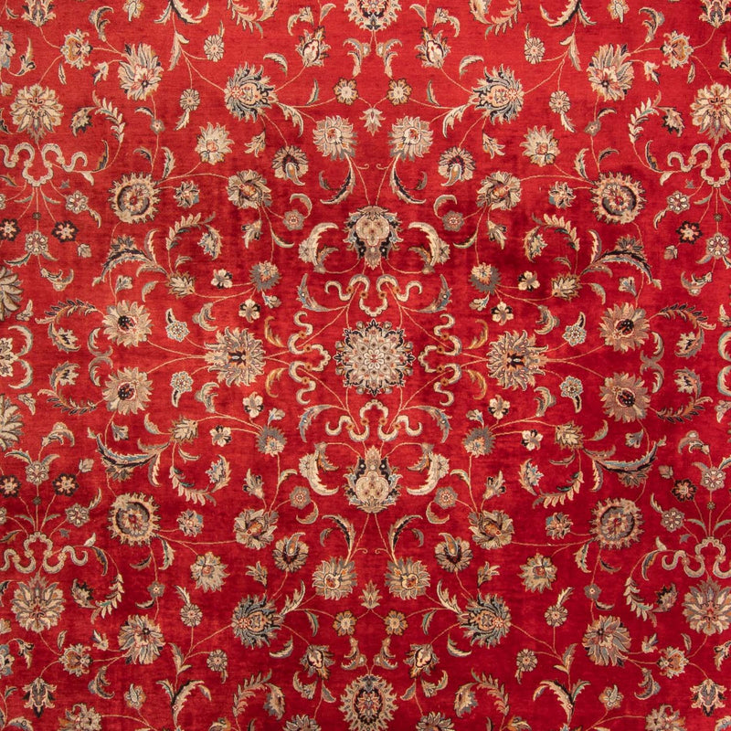 Orientteppich - Täbriz 363 x 280 cm - dunkelrot