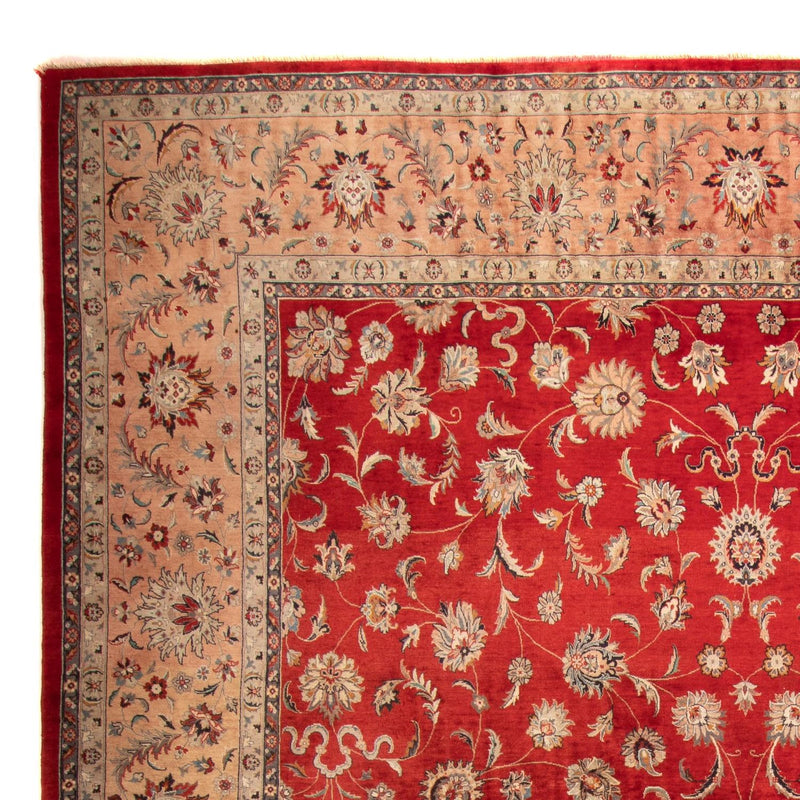 Orientteppich - Täbriz 363 x 280 cm - dunkelrot