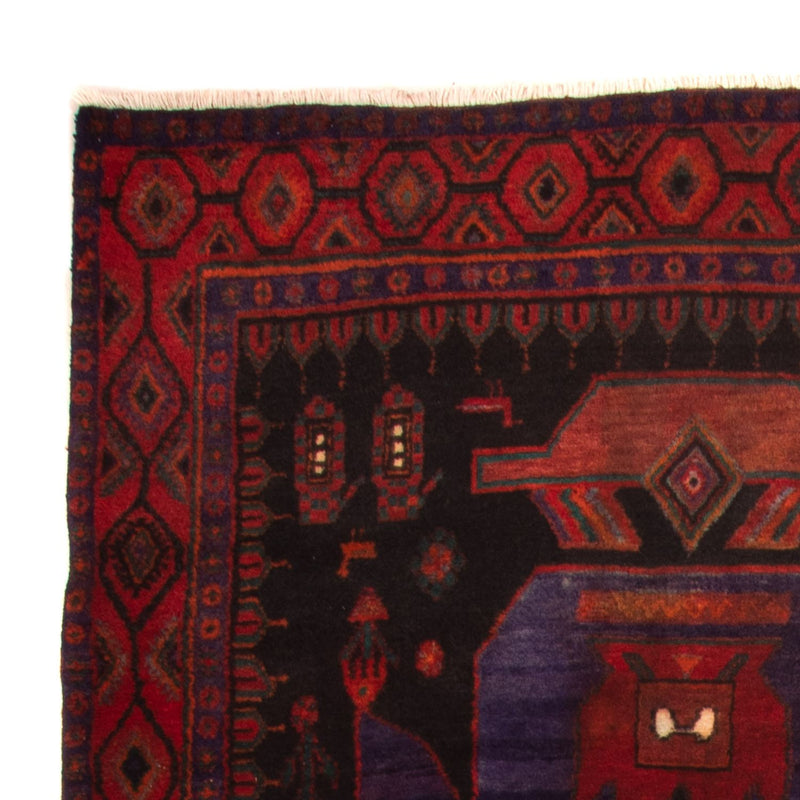 Orientteppich 380 x 146 cm - dunkelblau