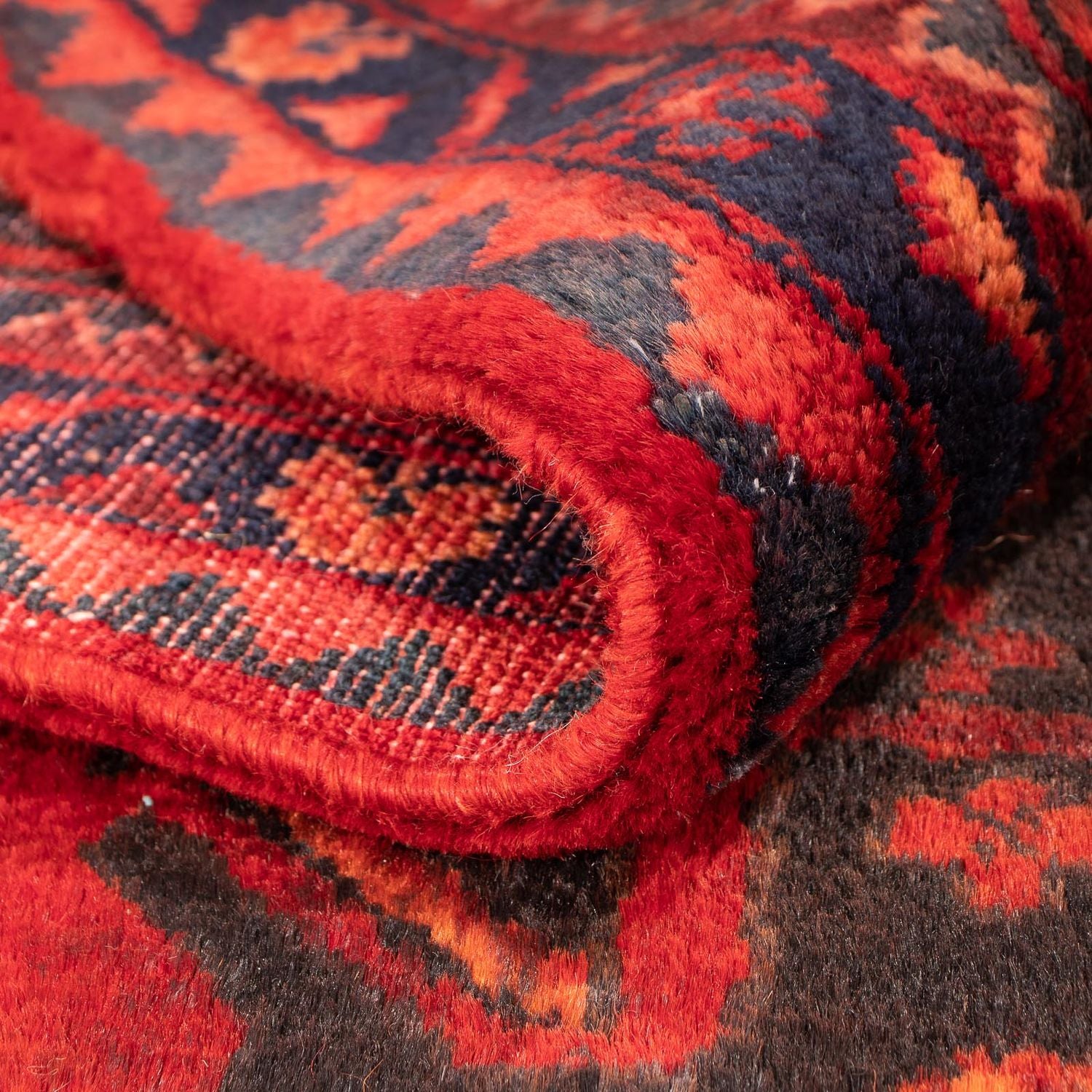 Orientteppich 348 x 185 cm - dunkelrot