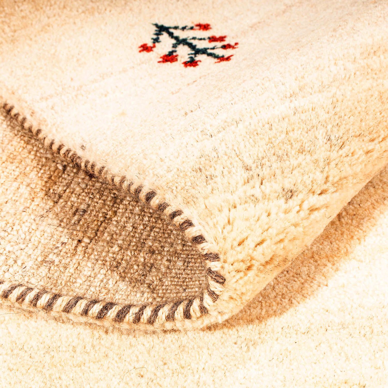 Gabbeh Teppich - Loribaft Indus 199 x 141 cm - hellbeige