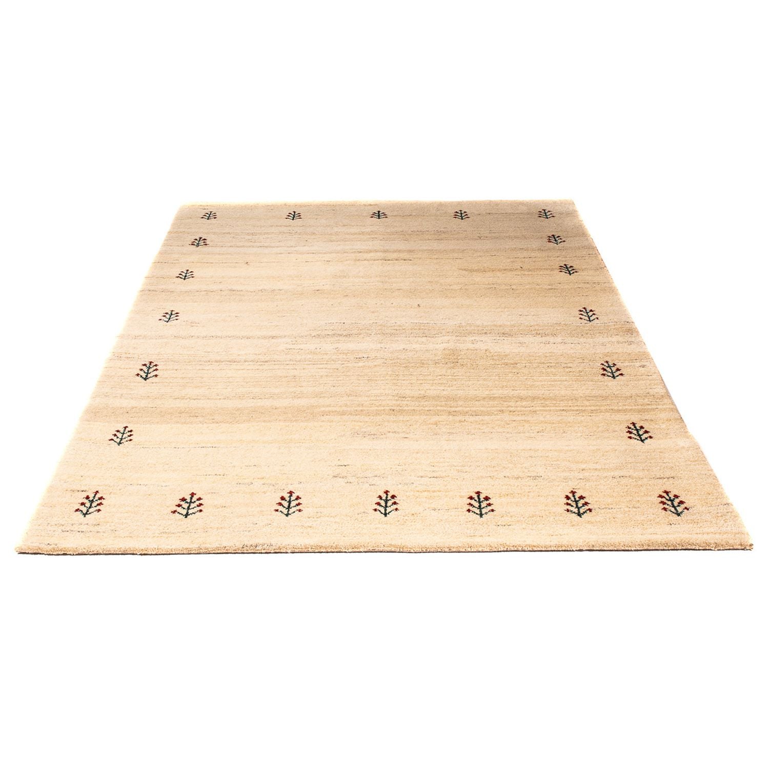 Gabbeh Teppich - Loribaft Indus 199 x 141 cm - hellbeige