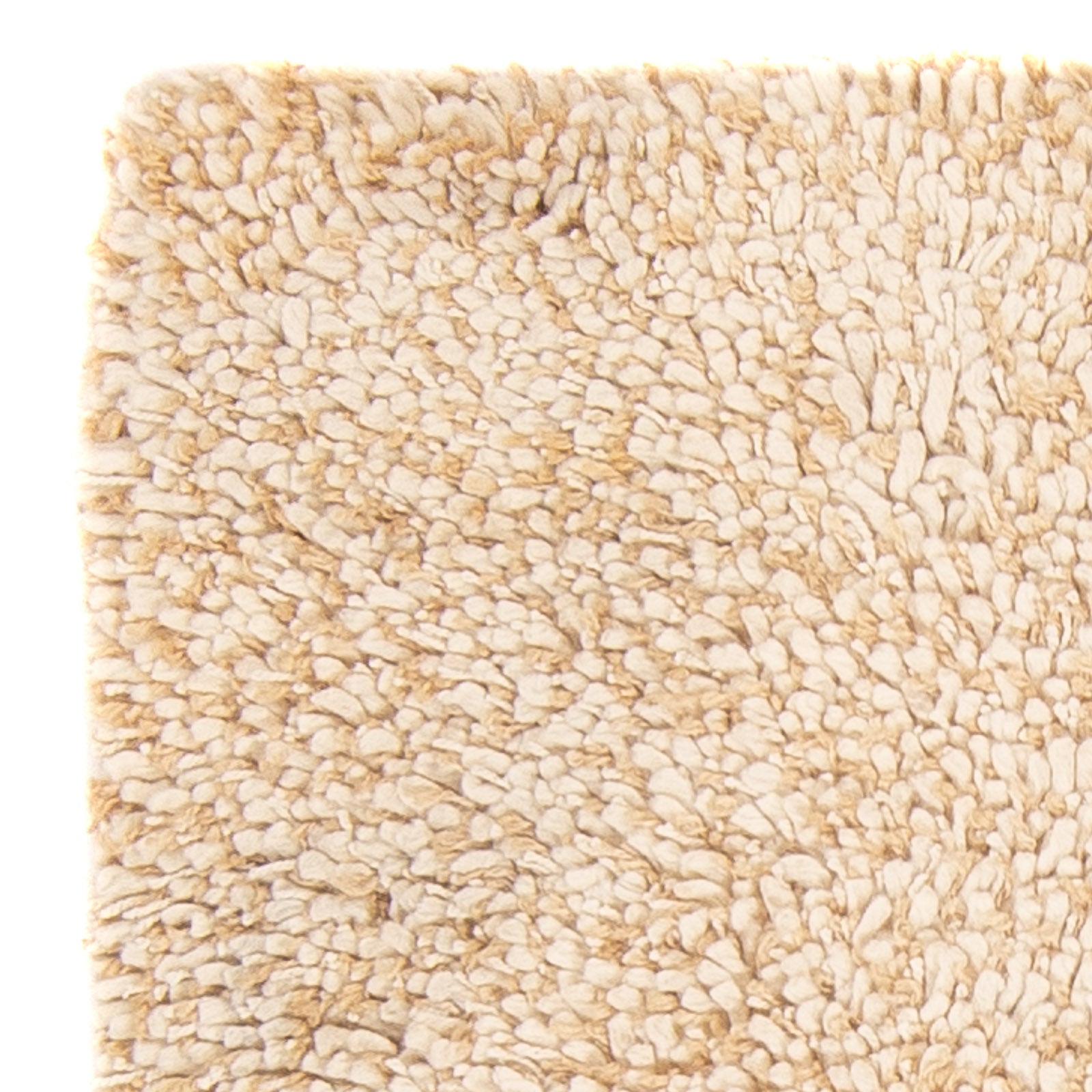 Hochflor Teppich - 90 x 60 cm - beige
