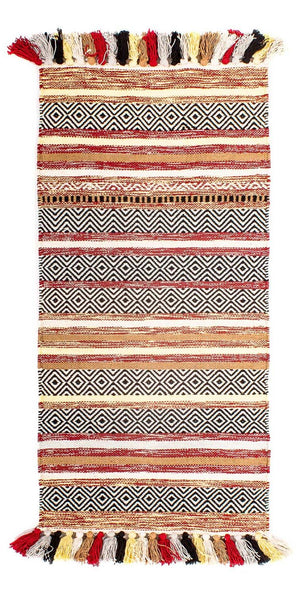 Kelim Teppich - Trendy 120 x 58 cm - mehrfarbig