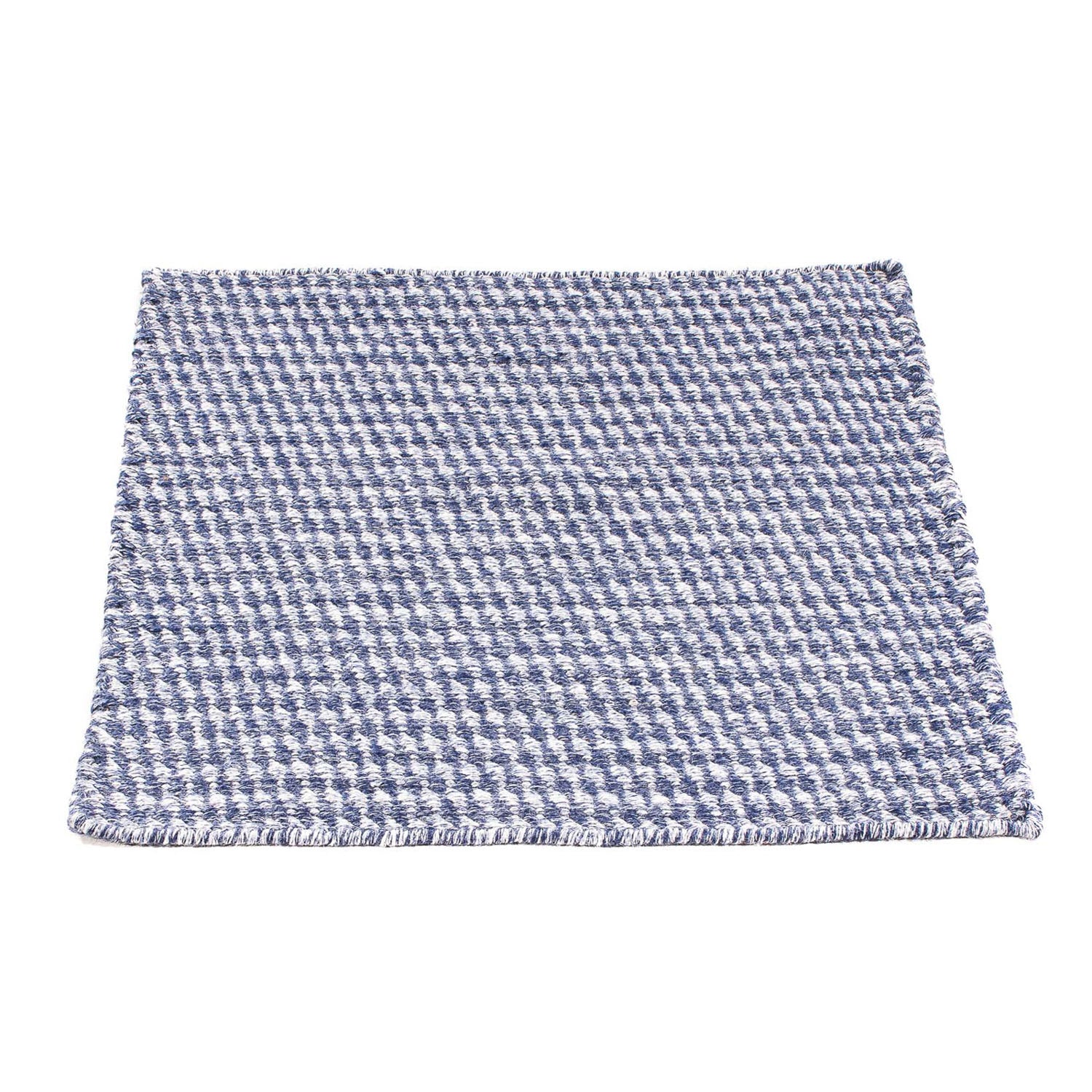 Kelim Teppich - Trendy 63 x 62 cm - dunkelblau