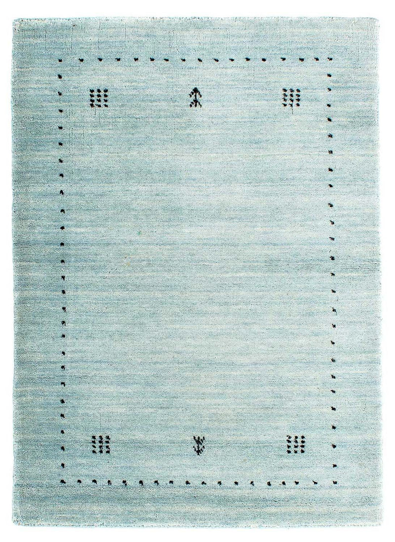 Gabbeh Teppich - Loribaft Indus 95 x 65 cm - hellblau