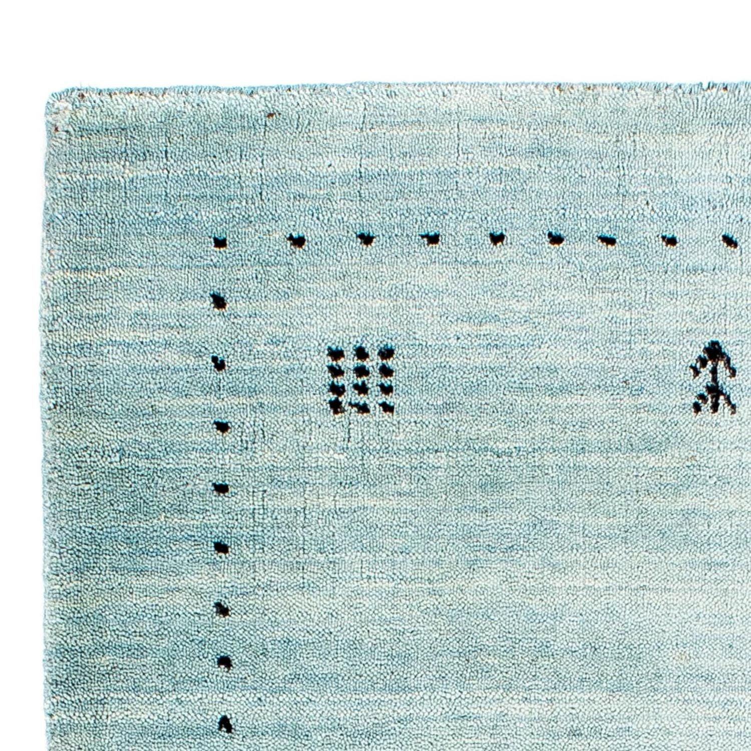 Gabbeh Teppich - Loribaft Indus 95 x 65 cm - hellblau
