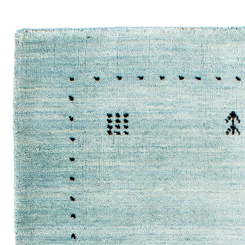 Gabbeh Teppich - Loribaft Indus 95 x 65 cm - hellblau