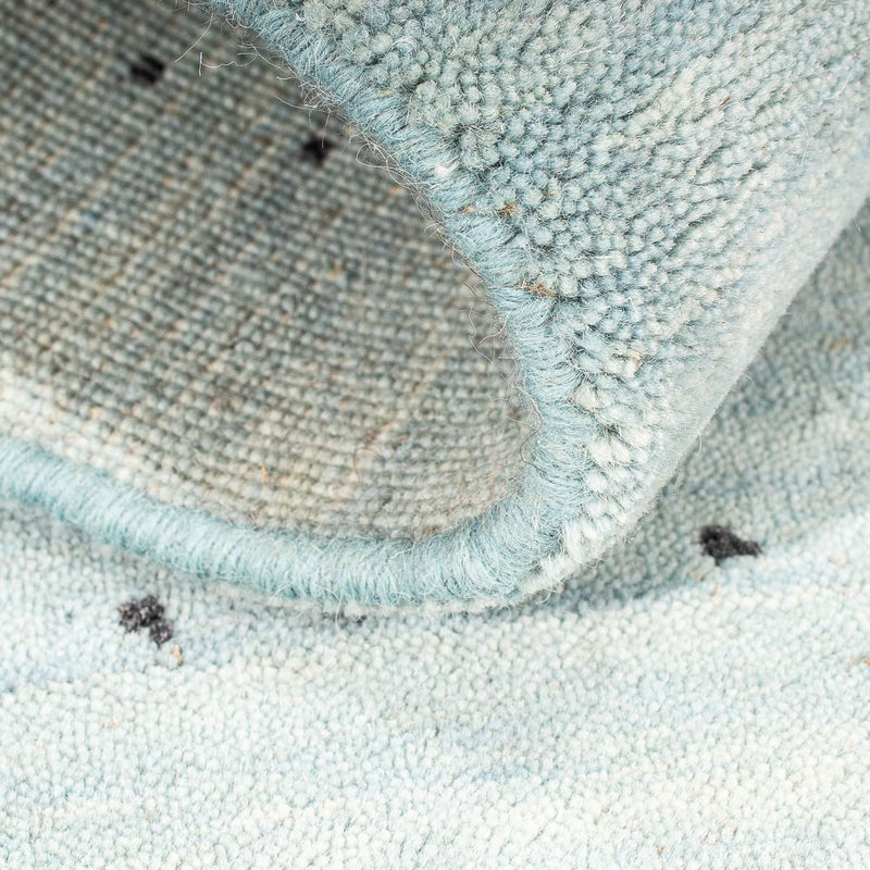 Gabbeh Teppich - Loribaft Indus 95 x 65 cm - hellblau