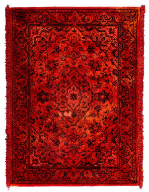 Orientteppich 98 x 70 cm - dunkelrot