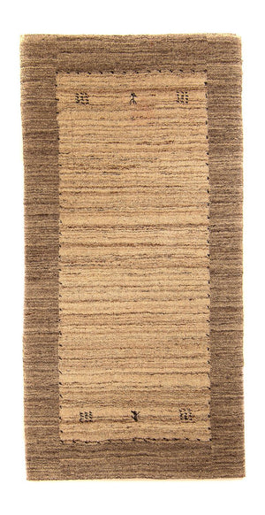 Nepal Teppich 142 x 70 cm - hellbraun